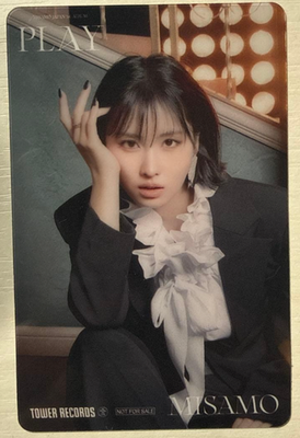 TWICE MISAMO PLAY Tower Record Official Photo card momo sana mina