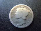 1919 Mercury Silver Dime Coin