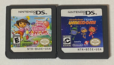 Nintendo DS Lot of 2 - Dora's Birthday Adventures & Team Umizoomi - ELcx896