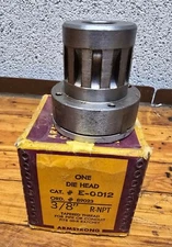 Armstrong 3/8" Die Head For Pipe Threader 00-R Ratchet NEW