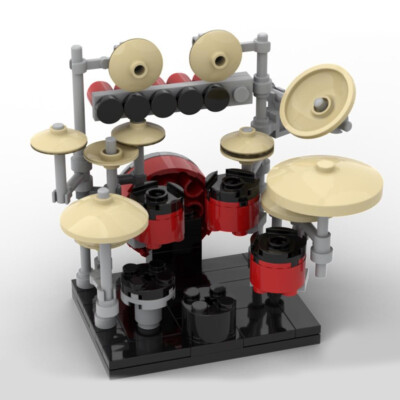 ZITIANYOUBUILD Drum Kit Modell Building Kit 95 Stück Creative für Kids C4753