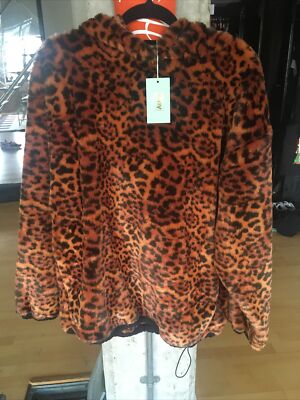 aries faux fur half zip pullover jacket