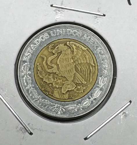 World Coin 1996, 98, 99, 02, 03 Mexico 1 Peso Bi-Metallic Circulated (5 Coins) - Picture 9 of 15