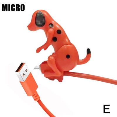 Fast Charger Funny Humping Dog Charging Cable Fit for iPhone Micro USB Type-C *1