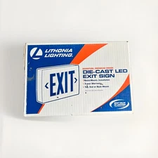 Lithonia LED Exit Sign Die Cast Aluminum LQC2RELN