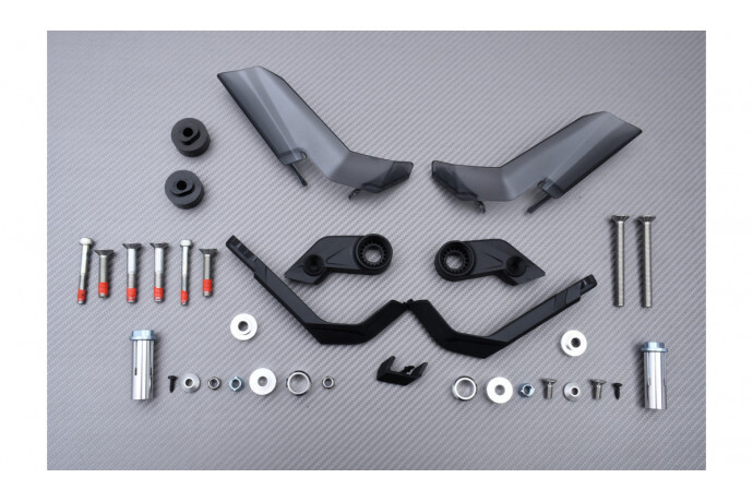 Protège-mains moto universels Barkbusters AGP-001-00-BK noirs pour guidon de 22mm