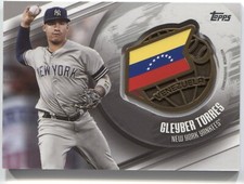 2020 Topps Series 1 GLEYBER TORRES Global Game Medallion - YANKEES - Venezuela