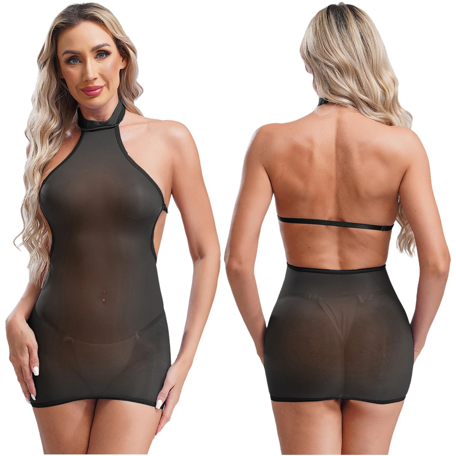 Camicia da notte donna gonna San Valentino abito aderente elastico avvolgente senza cuciture mini