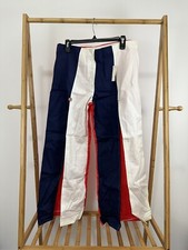NWT VTG 70s Bell Bottoms Team USA Color Way Bold Pants SEE MEASUREMENTS
