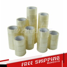 36 ROLLS - 2 INCH x 55 Yards 165 ft Clear Carton Sealing Packing Package Tape