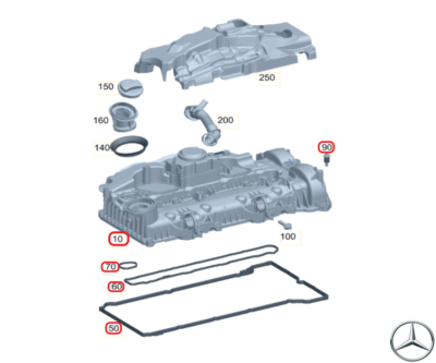 A6540165200 zylinderkopfhaube für MERCEDES-BENZ CLASE A 200 D  