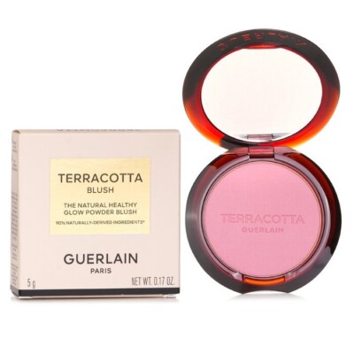 Guerlain Terracotta Blush Natural Healthy Glow Powder Blush 02 Light Coral NIB