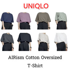 UNIQLO U AIRism Cotton Oversized T-Shirt Half-Sleeve 475355 UNISEX JAPAN 2024