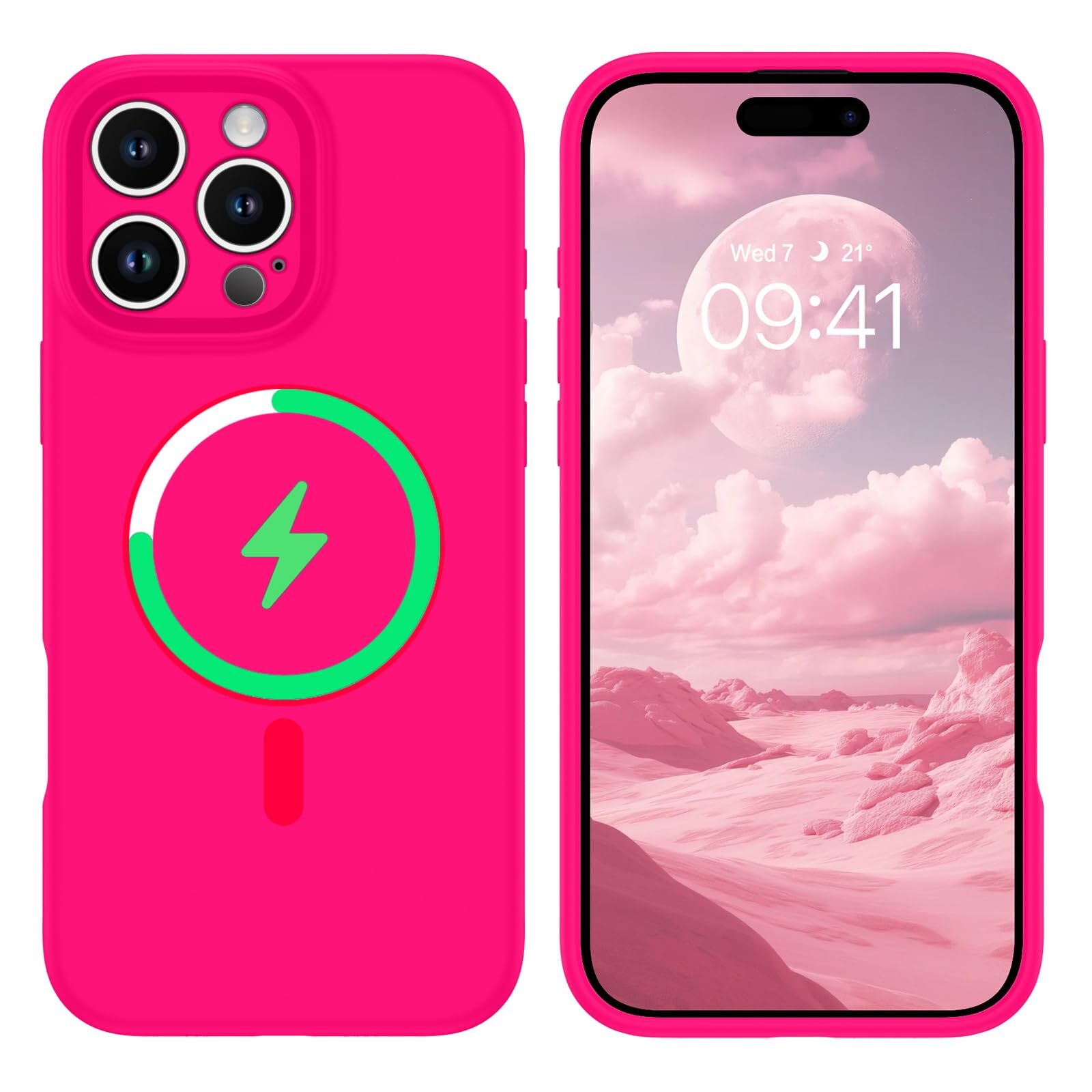 iPhone 16 Pro Max Case MagSafe Soft Silicone Shockproof Protective Durable Cover