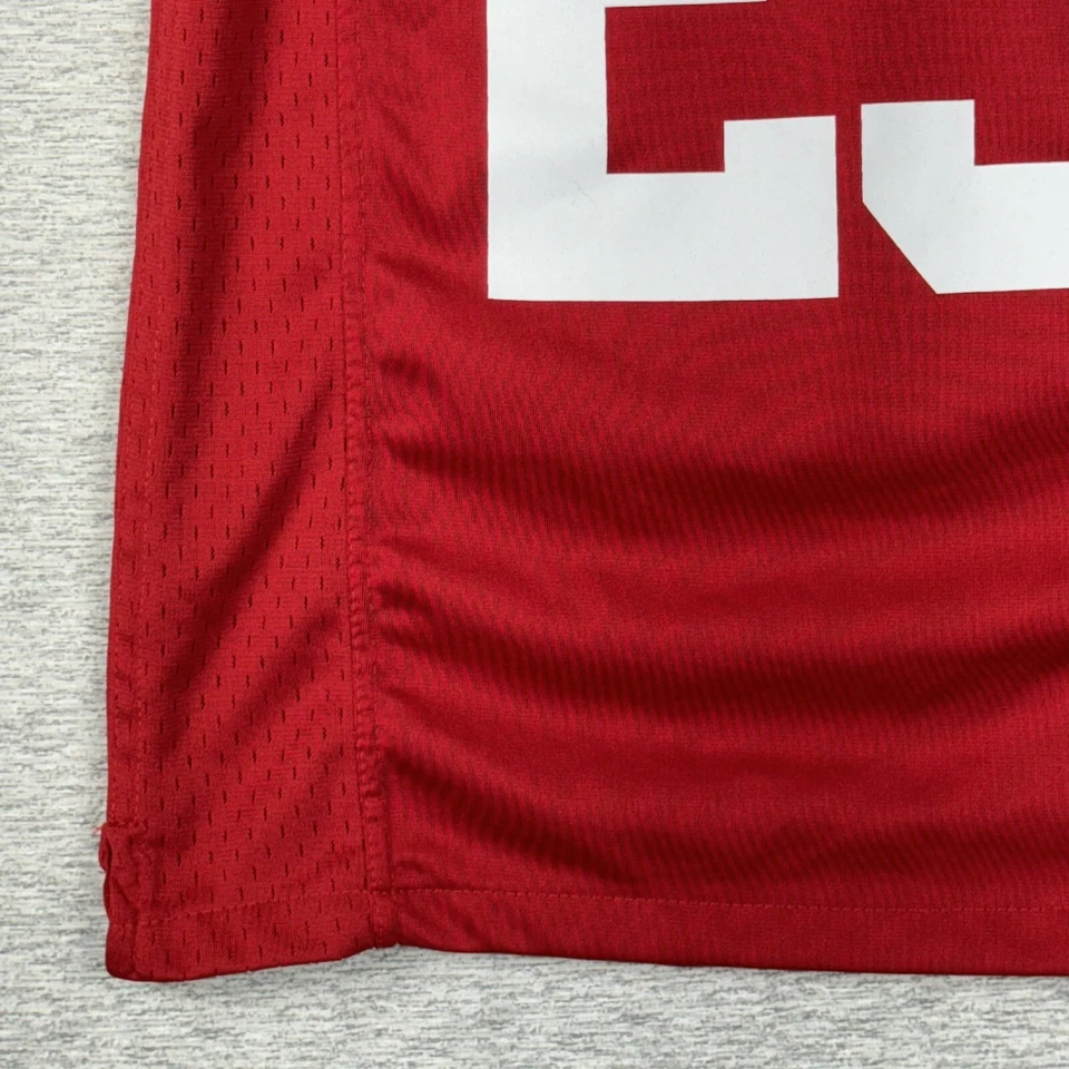 RARE Nike San Francisco 49ers JAMES #23 Authentic Jersey Kids Size 8 Small - Imagem 4 de 4