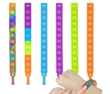 Pop It Bracelets, Brand New, Individually Wrapped, Multiple Colors - LOT of 990