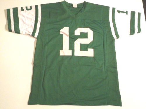 UNSIGNED CUSTOM Sewn Stitched Joe Namath Green Jersey - M, L, XL, 2XL, 3XL - 第 2/2 張圖片