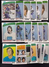 1976 OPC Team LOT of 20 Vancouver CANUCKS NM+ o-pee-chee LEVER KEARNS SNEPSTS