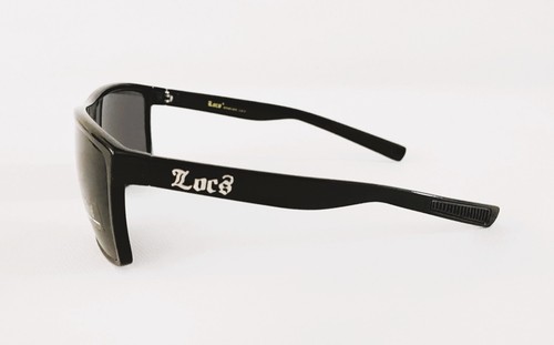 LOCS Sunglasses Retro Style Black Plastic Frames Dark Lenses Sport Driving Men. - Picture 2 of 4