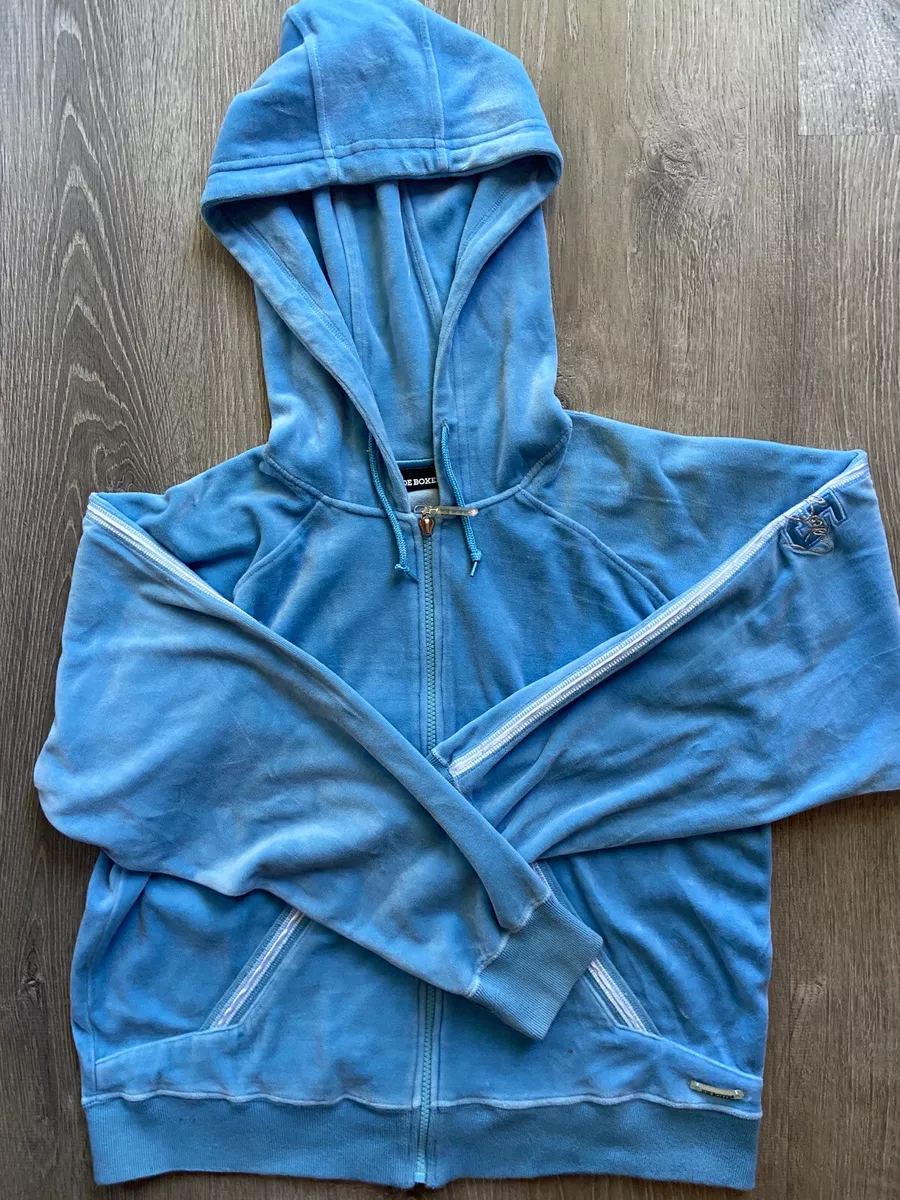 joe boxer light blue hoodie size L