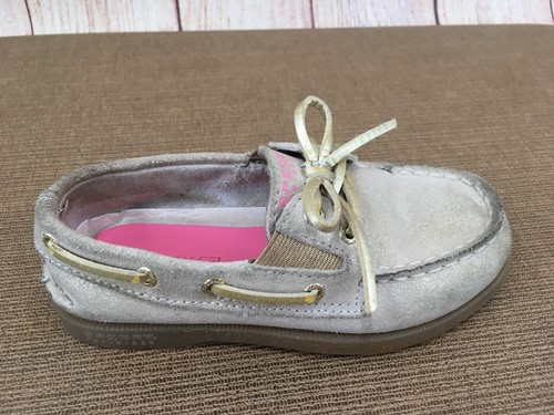 Todler Sperry Top-Sider CG50777 Size 10M Gold Suede Slip on Boat Shoes H5(5) - Picture 5 of 11