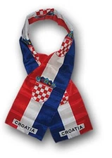 CROATIA FLAG SCARF - LIGHTWEIGHT POLYESTER 8" x 60" - NEW SCARF SHAWL WRAP 
