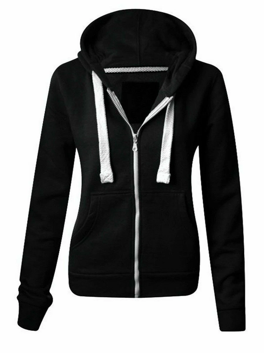 Plain black hotsell sweatshirt womens