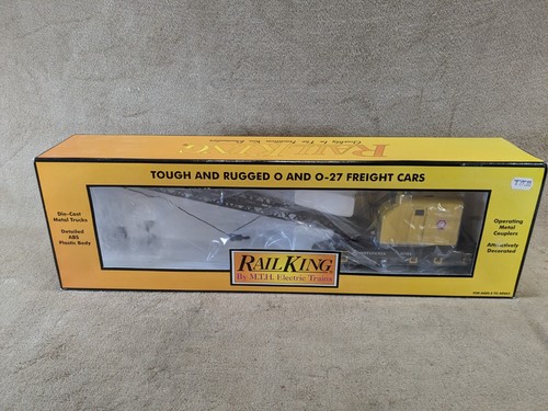 MTH Rail King O Scale 85384 Pennsylvania American Crane Car 30-7932 Yellow