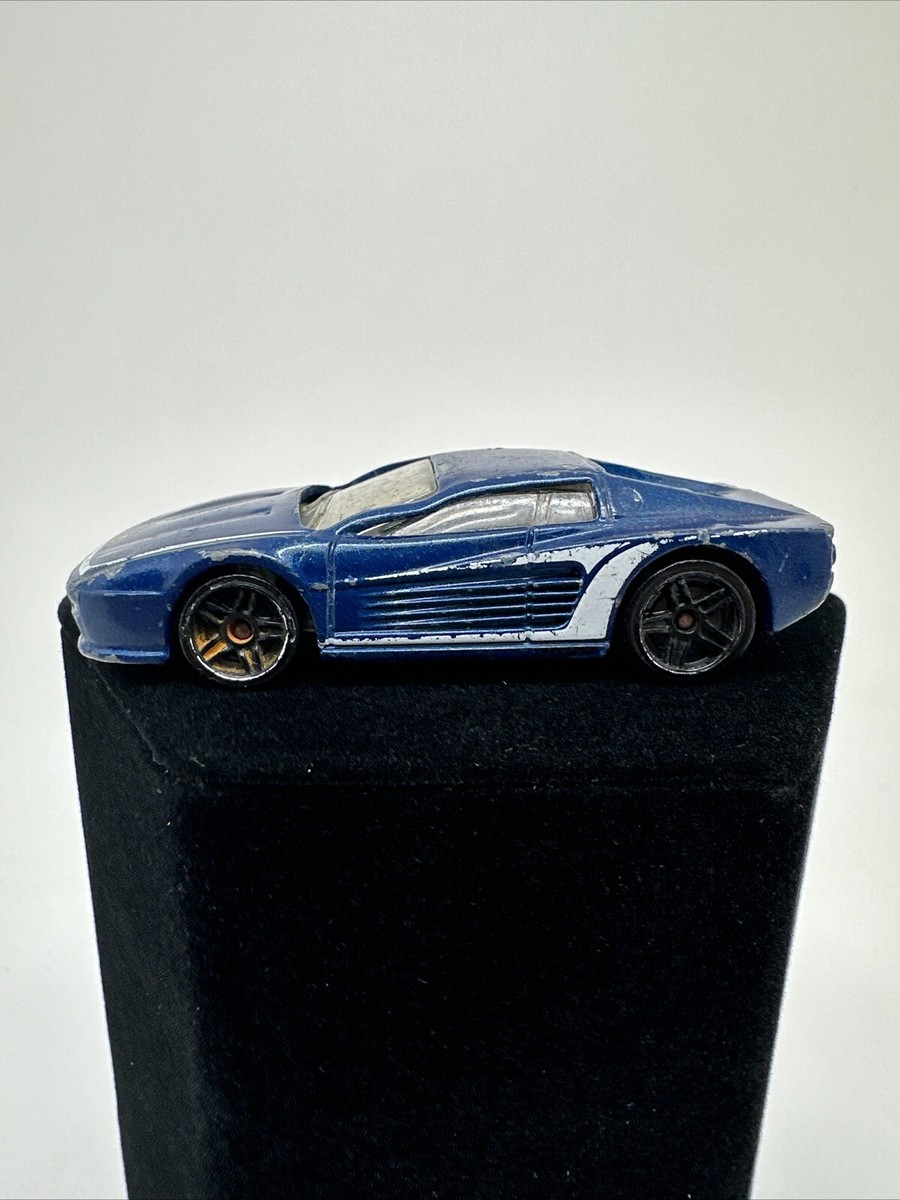 Hot Wheels Ferrari Testarossa F512M 512 Blue Gloss w/Chrome Hot Wheels Ferrari Testarossa F512M 512 Blue Gloss w/Chrome