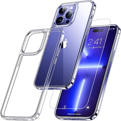 For iPhone 11 Case /11 Pro Max Phone Cover Shockproof Kickstand + Tempered Glass