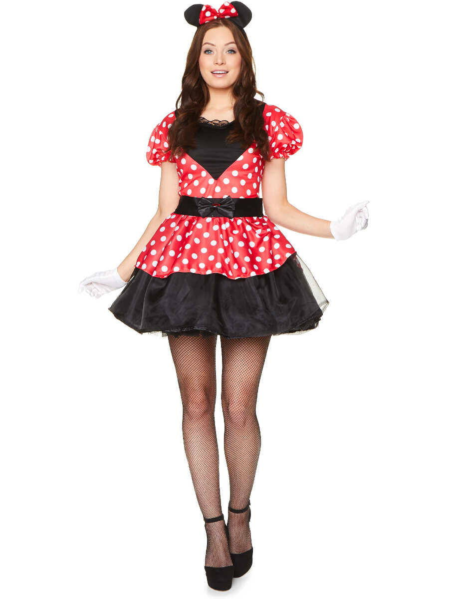 Charming Miss Mouse Costume - Dress & Headpiece Set For Girls (Size T2) - View #2