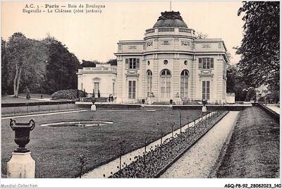 AGQP8-0659-92 - PARIS - bois de BOULOGNE bagatelle - le château - cote jar