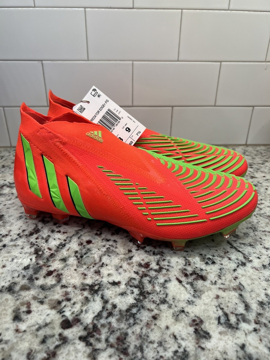 Adidas Predator Edge+ FG Soccer Cleats Orange Green GW1039  display picture 1