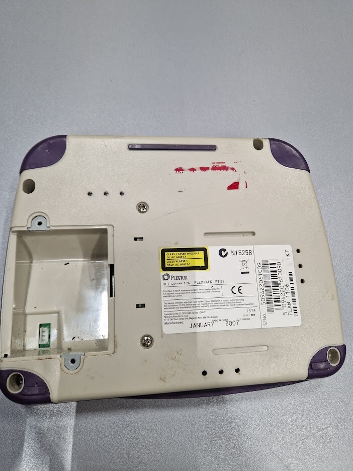 Plextor Plextalk PTN1 Daisy CD Player Book Reader Not Plextor Plextalk PTN1 Daisy CD Player Book Reader Not