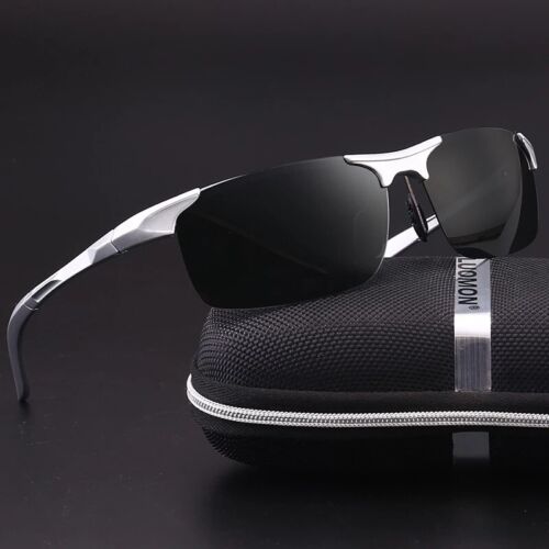 Occhiali da sole uomo alluminio HD polarizzati fotocromatici guida sport occhiale - Foto 3 di 24