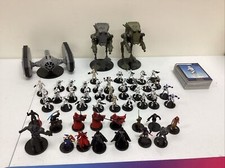 WoTC- Star Wars Miniature Game Imperial Lot 50 Minis and Cards