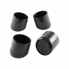 Surface Gard 19mm Black Plastic Angled Ext Chair Tip - 4 Pack