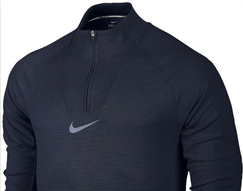 Chaqueta de entrenamiento Nike Aeroreact para hombre media cremallera manga larga azul grande precio de venta sugerido por el fabricante 130 USD - Imagen 3 de 7