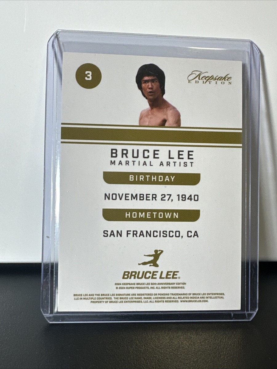2024 Keepsake Edition Bruce Lee BLUE parallel card #3 44/100