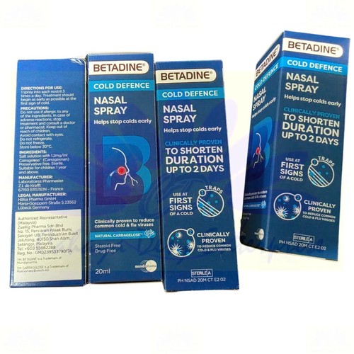 BETADINE Adult Cold Defence Nasal Spray 20ml Helps Stop Colds Early - Picture 6 of 10