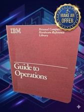 Vintage 1983 IBM PC Guide to Operations V2.02 Hardware Reference Library w/ Disk