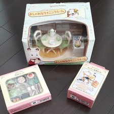 Epoqe Sylvanian Families Dining Room Kitchen Appliance Set 3 Piece Rare