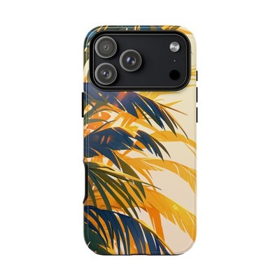 Phone Ink - iPhone | Galaxy | Pixel Case - Palm Tree Green Yellow Leaves