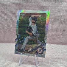 Topps 2021 Chrome Rookie X-Fractor Clarke Schmidt #115 New York Yankees Baseball