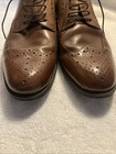 Stacy Adams Men Wingtip Oxford Dress Shoes Brown Leather Size 10 M Brogue Lace — photo 9