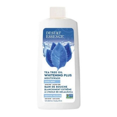 Tea Tree Oil Mouthwash Whitening Plus Cool Mint; 16 oz