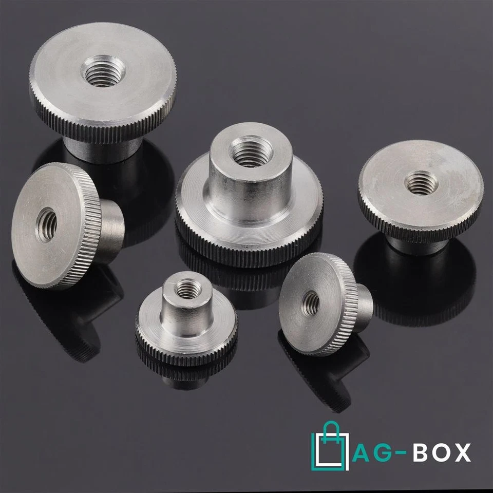 Rändelmutter M2 M2,5 M3 M4 M5 M6 M8 M10 DIN 466 Edelstahl VA hohe Form - Bild 4 von 4