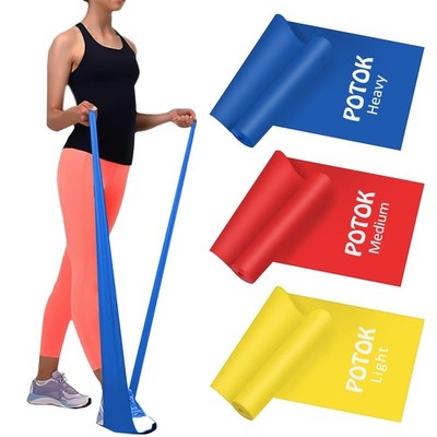 Resistance Bands Set, 3 Pack Latex Exercise Bands with Different Strengths,El...