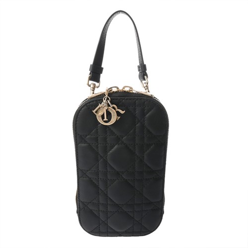 Dior Lady Dior Call in Dior S08720NMJ_M900 Shoulder Bag Lambskin Black #WB2947