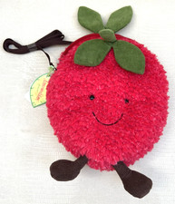 🍓BNWT v. rare Jellycat Amuseable OG strawberry bag (A4SB) from Harrods🍓